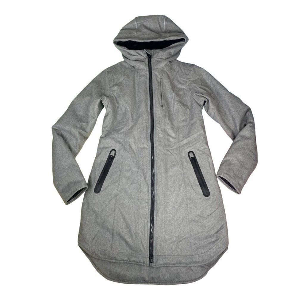 Athleta Size XXS 2XS Cascades Parka Waterproof Coat Jacket #158334 Gray Winter